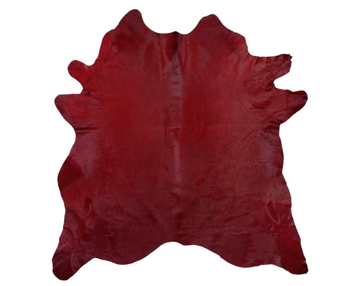 dark red cow hide